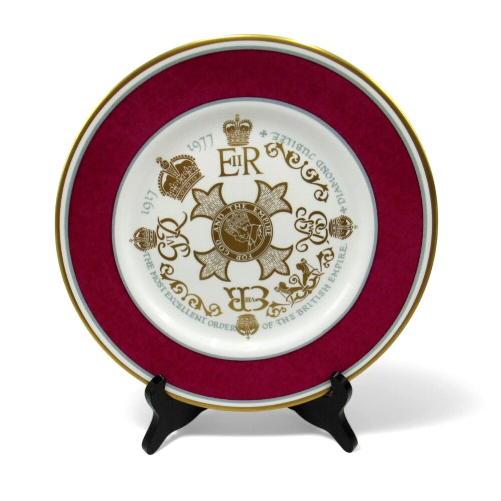 Caverswall Royal COMMEMORATIVE PLATE Most Excellent Order Of The British Empire